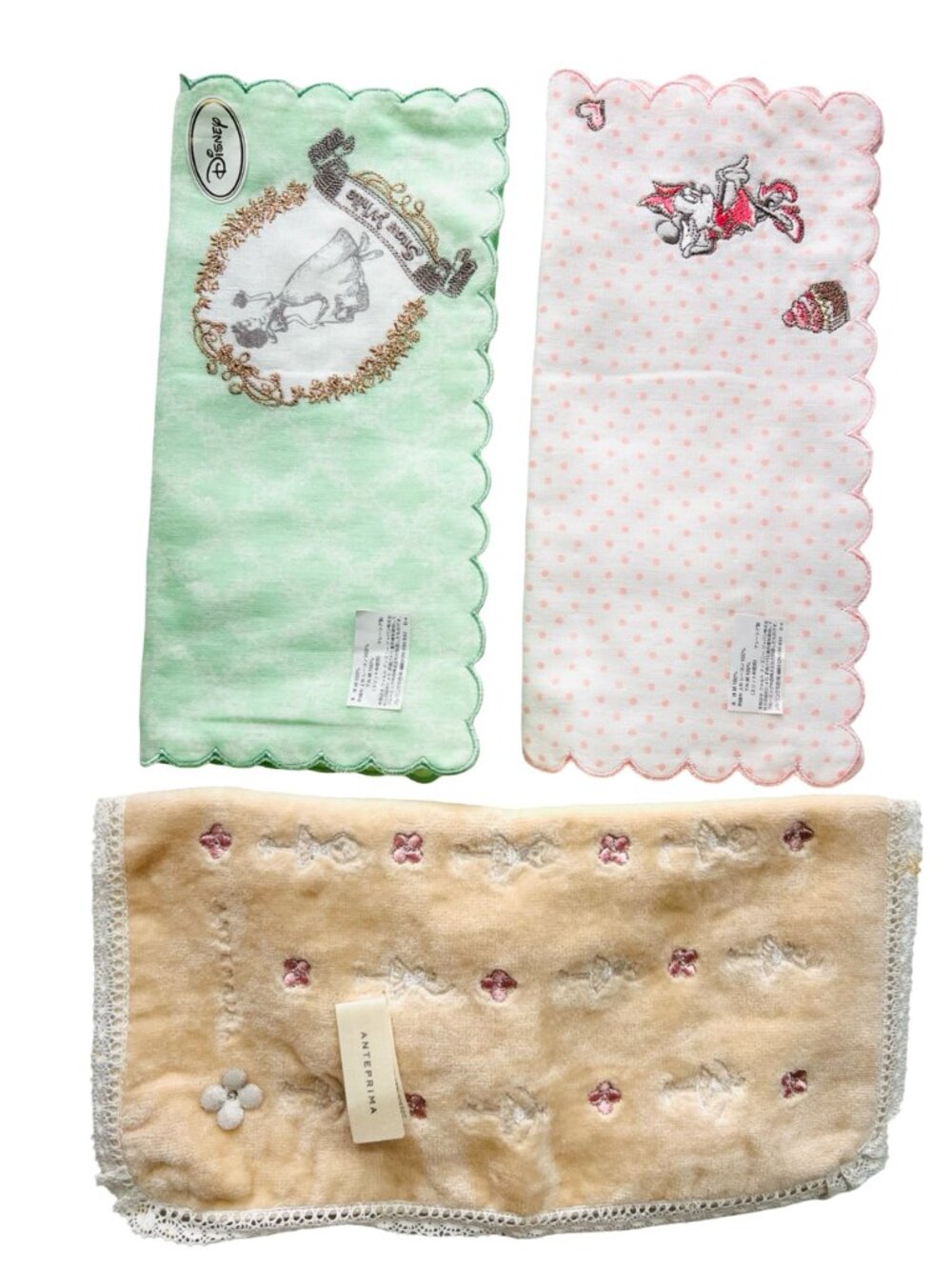 2-Disney Hand Towel Snowhite & Minnie Mouse 10" +1 Anteprima ballerina 11" (47 - Picture 4 of 12